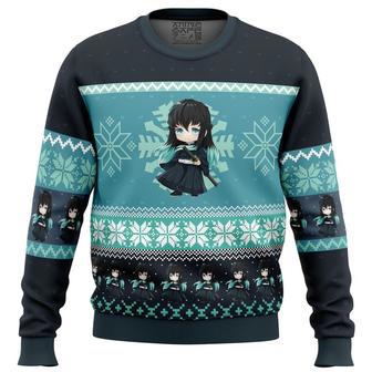 Chibi Christmas Muichiro Tokito Demon Slayer Ugly Christmas Sweater, Ugly Christmas Sweater For Men Women | Favorety UK