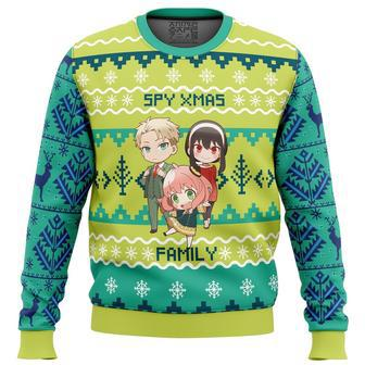 Chibi Spy x Family Ugly Christmas Sweater, Ugly Christmas Sweater For Men Women, ShopKetharses Shop | Favorety