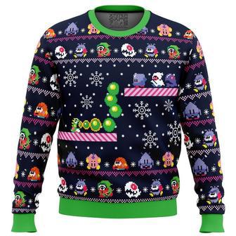 Christmas Bubble Bubble Bobble Ugly Christmas Sweater, Ugly Christmas Sweater For Men Women | Favorety AU