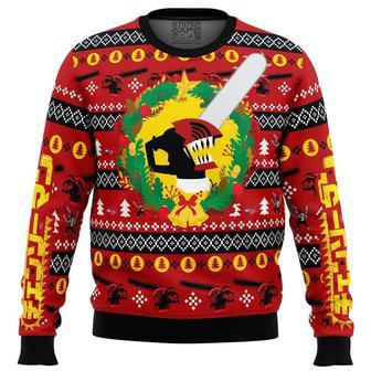 Christmas Dream Chainsaw Man Ugly Christmas Sweater, Ugly Christmas Sweater For Men Women | Favorety