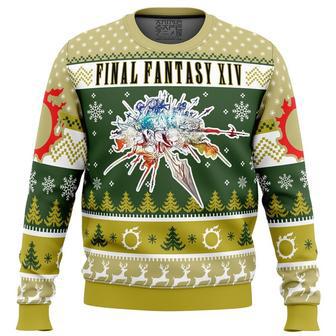 Christmas Fantasy Final Fantasy XIV Ugly Christmas Sweater, Ugly Christmas Sweater For Men Women | Favorety CA