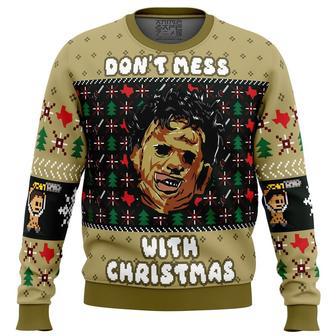 Christmas in Texas Leatherface Ugly Christmas Sweater, Ugly Christmas Sweater For Men Women | Favorety CA