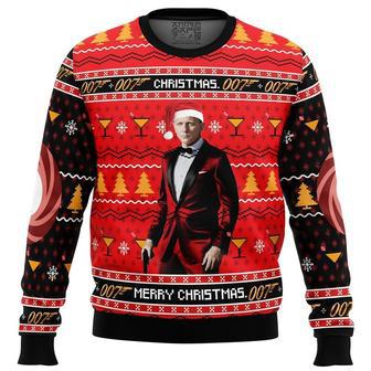 Christmas, Merry Christmas 007 James Bond Ugly Christmas Sweater, Ugly Christmas Sweater For Men Women | Favorety UK