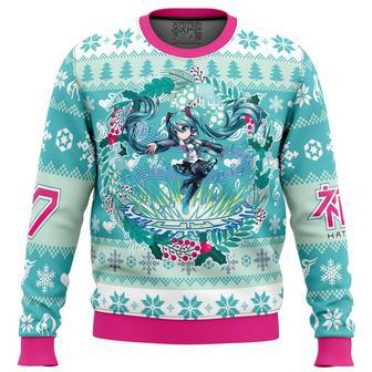 Christmas Symphony Hatsune Miku Ugly Christmas Sweater, Ugly Christmas Sweater For Men Women | Favorety