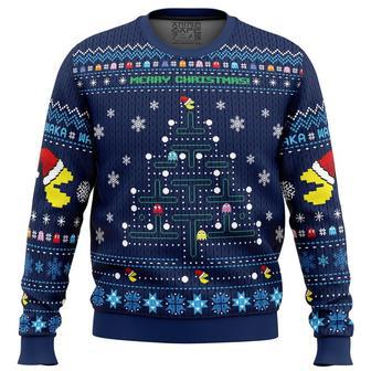 Christmas Tree Pac-Man Christmas Sweater, Ugly Christmas Sweater For Men Women, ShopKetharses Shop | Favorety UK