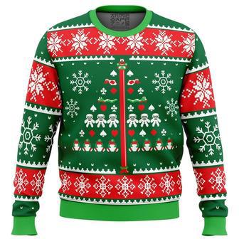 Cod Rest Ye Merry Gentlemen James Pond Ugly Christmas Sweater, Ugly Christmas Sweater For Men Women | Favorety UK