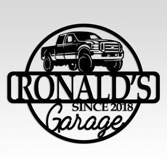 Custom Metal Sign for Garage, Personilazed Metal Garage Sign, Car Lovers Custom Metal Gift - Thegiftio UK