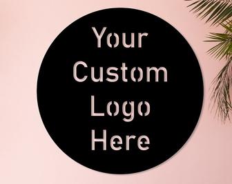Custom Sign, Custom Metal Logo, Personalized Metal Sign, Custom Design Sign, Your Business Logo - Thegiftio UK