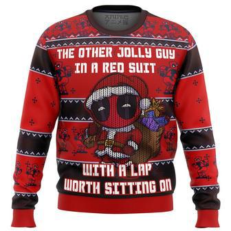 Deadpool Jolly Red Guy Ugly Christmas Sweater, Ugly Christmas Sweater For Men Women | Favorety DE