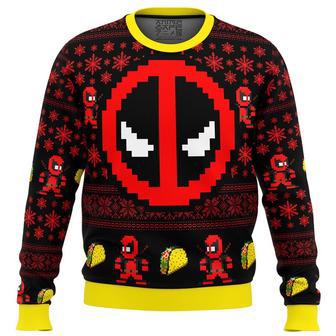 Deadpool Ugly Christmas Sweater, Ugly Christmas Sweater For Men Women, ShopKetharses Shop | Favorety CA