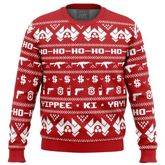 Die Hard Bruce Willis Christmas Movie Ugly Sweater, John McClane Die Hard Ugly Christmas Sweater - Thegiftio