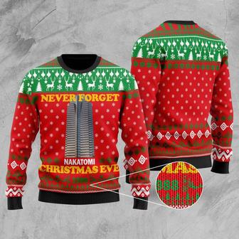 Die Hard Christmas Movie Ugly Sweater, Nakatomi Plaza Christmas Party 1988 Sweatshirt - Thegiftio