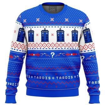 Dr Who TARDIS Christmas Sweater, Ugly Christmas Sweater For Men Women, ShopKetharses Shop | Favorety UK