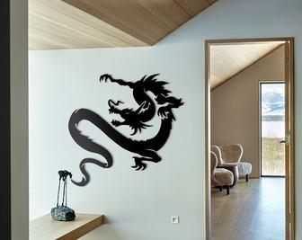 Dragon Metal Wall Decor, Wall Hanging Metal Art, Modern Wall Art, Home Decor, Living Room Wall Art - Thegiftio UK