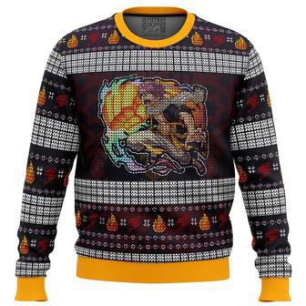 Fire Dragon's Iron Fist Dragneel Natsu Fairy Tail Ugly Christmas Sweater, Ugly Christmas Sweater For Men Women | Favorety AU