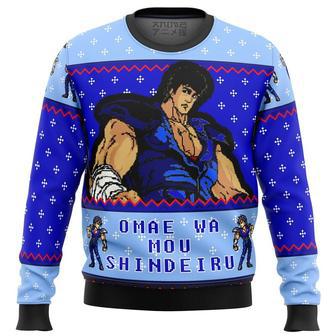 Fist of the North Star Omae Wa Mou Shindeiru Ugly Christmas Sweater, Ugly Christmas Sweater For Men Women | Favorety