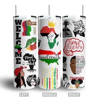 Funny Welcome Proud Of My Roots Juneteenth Skinny Tumbler | Seseable CA