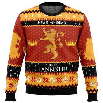 Game of Thrones House Lannister Ugly Christmas Sweater, Ugly Christmas Sweater For Men Women | Favorety AU