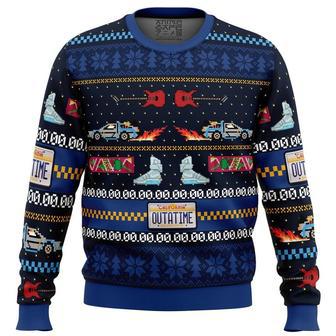 Get Back in Time For Christmas Back to the Future Ugly Christmas Sweater, Ugly Christmas Sweater For Men Women | Favorety DE