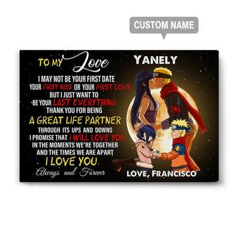 Custom I May Not Be Your First Love Canvas | Custom Name | Gifts For Couple Anniversary Personalized l Canvas - Seseable
