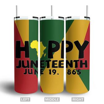 Happy Juneteenth 1865 Celebration Black Freedom Day Skinny Tumbler | Seseable CA