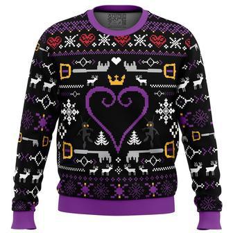 Hearts Kingdom Hearts Ugly Christmas Sweater, Ugly Christmas Sweater For Men Women | Favorety UK