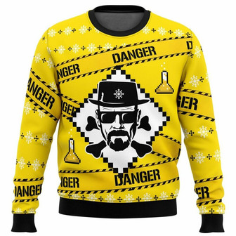 Heisenberg Breaking Bad Christmas Ugly Sweater, Breaking Bad Christmas Sweatshirt, Xmas Sweater - Thegiftio UK