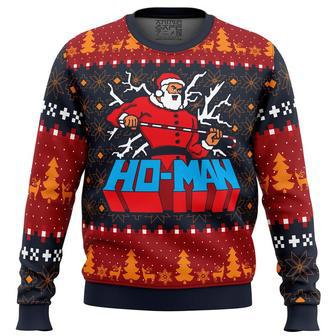 Ho-Man Santa Claus Ugly Christmas Sweater, Ugly Christmas Sweater For Men Women, ShopKetharses Shop | Favorety AU