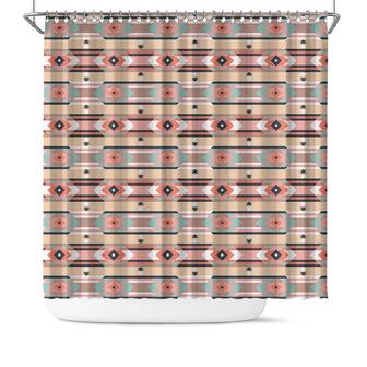 Home Living Boho Tribal Pattern Ethnic Gift Shower Curtain - Seseable