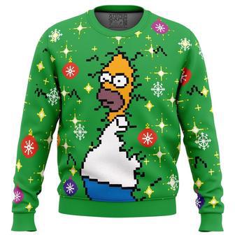 Homer Bush Meme The Simpsons Ugly Christmas Sweater, Ugly Christmas Sweater For Men Women | Favorety UK