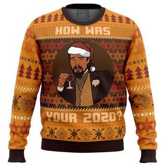 How Was Your 2020? Django Unchained Ugly Christmas Sweater, Ugly Christmas Sweater For Men Women | Favorety UK