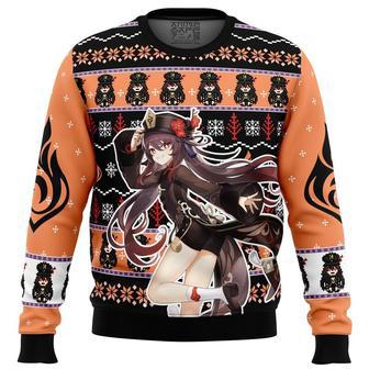 Hu Tao Genshin Impact Ugly Christmas Sweater, Ugly Christmas Sweater For Men Women | Favorety UK