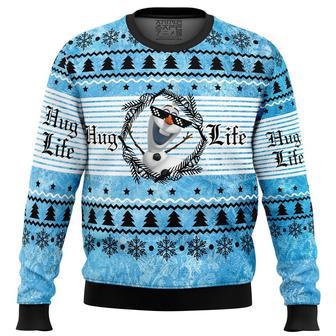 Hug Life Olaf Frozen Ugly Christmas Sweater, Ugly Christmas Sweater For Men Women, ShopKetharses Shop | Favorety UK