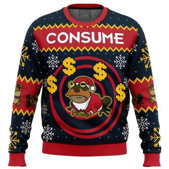 Hypnotoad Consume Futurama Ugly Christmas Sweater, Ugly Christmas Sweater For Men Women | Favorety AU