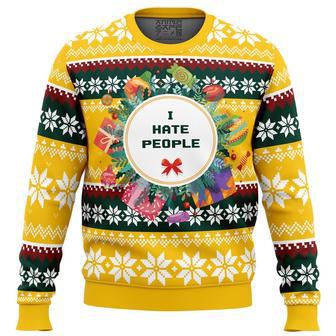 I Hate People Parody Ugly Christmas Sweater, Ugly Christmas Sweater For Men Women, ShopKetharses Shop | Favorety AU