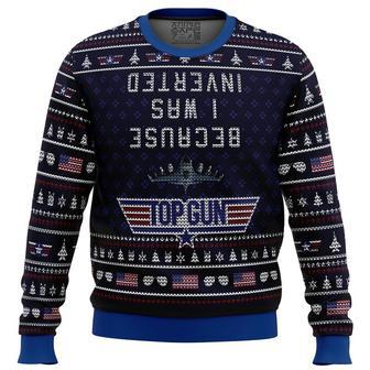 Inverted Top Gun Ugly Christmas Sweater, Ugly Christmas Sweater For Men Women, ShopKetharses Shop | Favorety AU