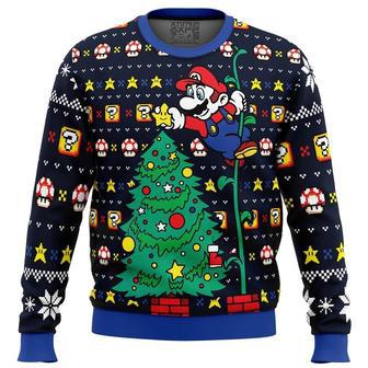 It’s a Tree Super Mario Bros. Ugly Christmas Sweater, Ugly Christmas Sweater For Men Women | Favorety