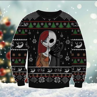 Jack Skel-lington Ugly Xmas Sweater, Jack Skel-lington All Over Print Sweatshirt, The Nightmare Before Christmas Sweater | Favorety DE