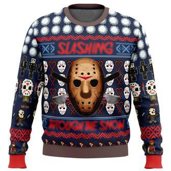 Jason Vorhees Friday the 13th Christmas Ugly Sweater, Jason Vorhees Horror Christmas Sweater | Favorety CA