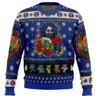 Jerry Garcia Grateful Dead Ugly Christmas Sweater, Ugly Christmas Sweater For Men Women | Favorety