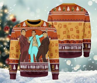 Jonas Brothers What A Man Gotta Do Ugly Xmas Sweater, 5 Album 1 Night Sweatshirt, The Tour 2023 | Favorety AU