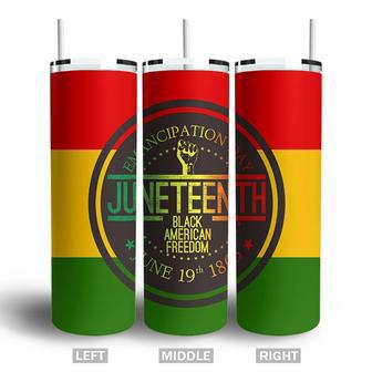 Juneteenth Black American Freedom Pride 2022 Skinny Tumbler - Seseable