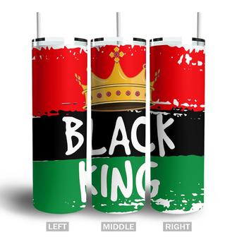 Juneteenth Black King Black History Celebration Skinny Tumbler | Seseable CA