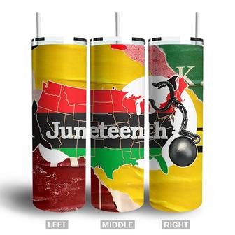 Juneteenth Chain Africa Black History Month 1865 Skinny Tumbler | Seseable CA
