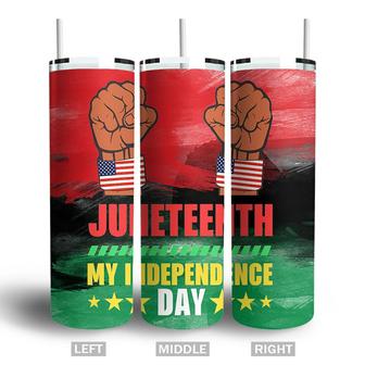 Juneteenth My Independence Day Pride Free-ish Skinny Tumbler - Seseable