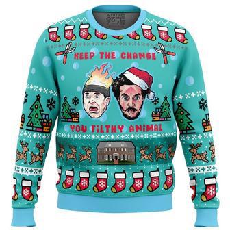 Keep The Change Home Alone Ugly Christmas Sweater, Ugly Christmas Sweater For Men Women | Favorety UK