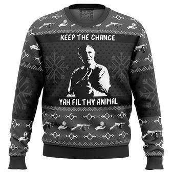 Keep the Change Yah Filthy Animal Home Alone Ugly Christmas Sweater, Ugly Christmas Sweater For Men Women | Favorety CA