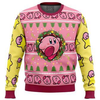 Kirby Ugly Christmas Sweater, Ugly Christmas Sweater For Men Women, ShopKetharses Shop | Favorety