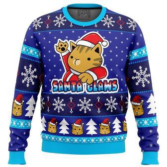 Kitty Claws Ugly Christmas Sweater, Ugly Christmas Sweater For Men Women, ShopKetharses Shop | Favorety UK