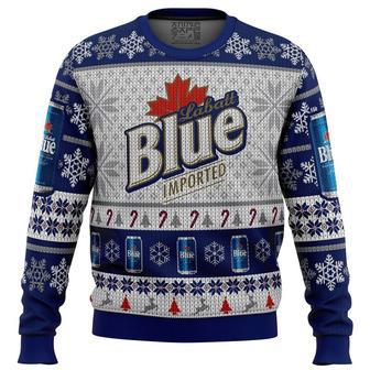 Labatt Blue Ugly Christmas Sweater, Ugly Christmas Sweater For Men Women, ShopKetharses Shop | Favorety